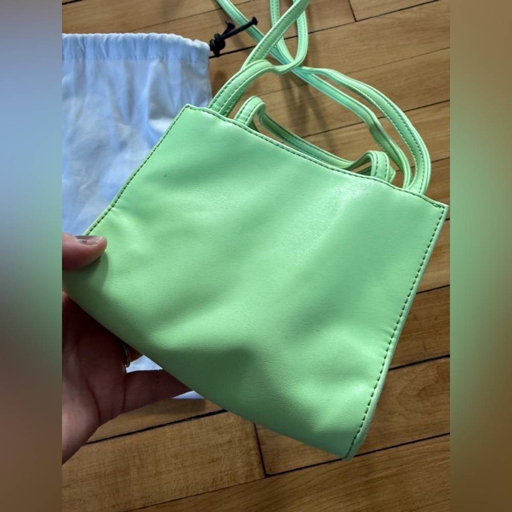 Telfar double mint‎ vegan leather small mini purse crossbody shoulder bag - Picture 7 of 11